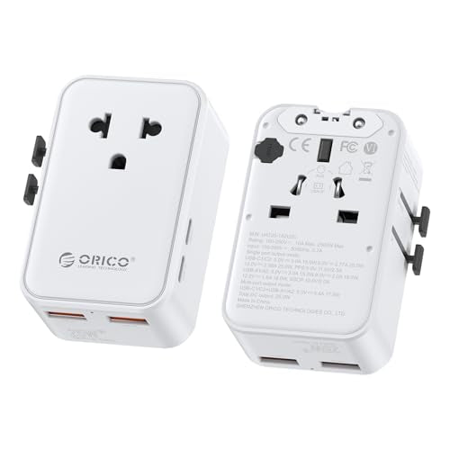 European Travel Plug Adapter USB C