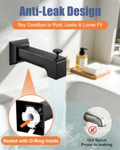 Tub Spout with Diverter (Matte Black)