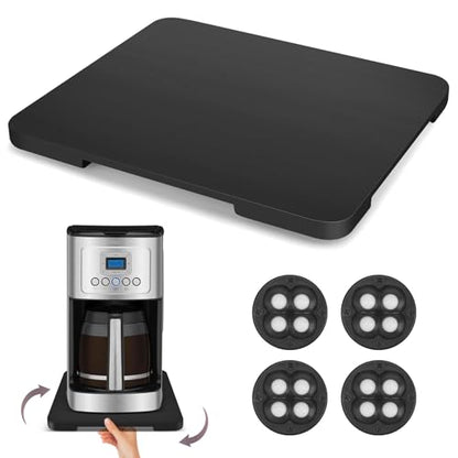 Appliance Slider 360° Rolling Sliding Tray for Countertop Coffee Maker