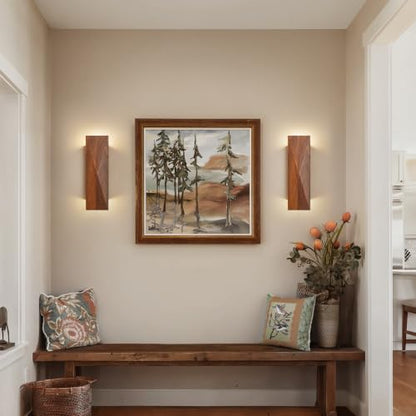 Walnut Stone wall lamp