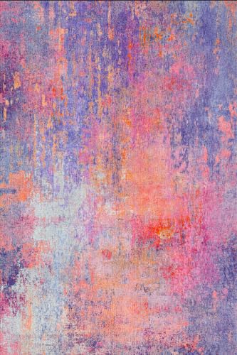 Abstract Washable Area Rugs for Living Room Bedroom Hallway Kitchen Entryway Runner