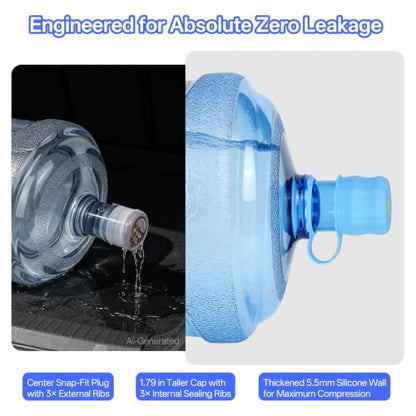 3 Pcs 5 Gallon Water Jug Cap with 1Pcs Water Jug Carrier