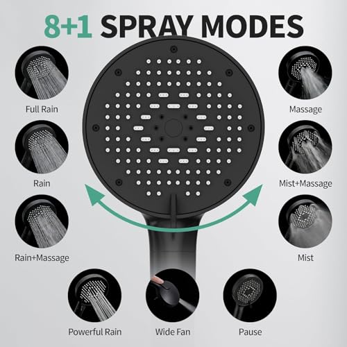 12 Inch Rain Shower Head with Handheld Combo