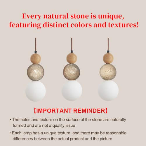 Modern Natural Stone Pendant Light