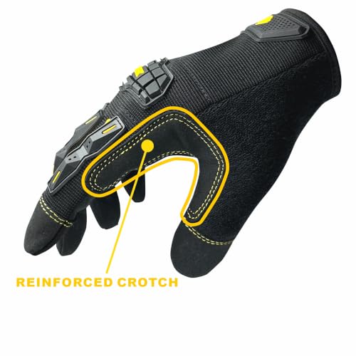 Work Gloves Impact Mechanic Anti Vibration Touchscreen Construction