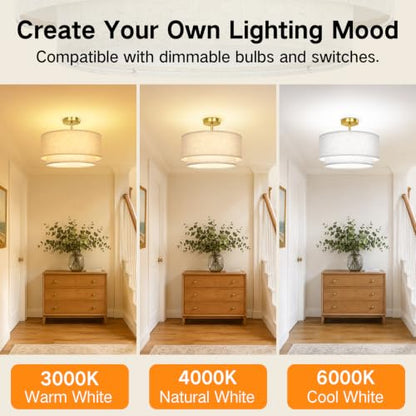 Semi Flush Mount Ceiling Light
