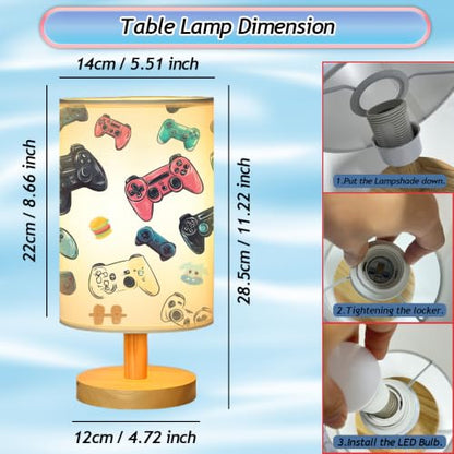 Video Game Table Lamp for Boys Room