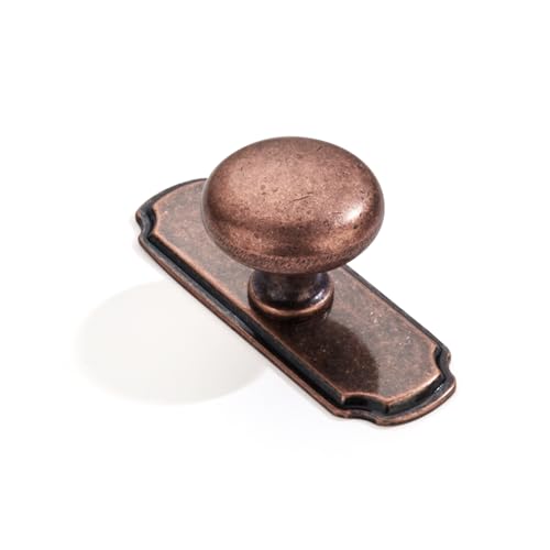 10 Pack Champagne Bronze Cabinet Knobs and Backplates