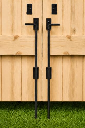 Heavy Duty Cane Bolt Gate Drop Rod Extra Thick Ground Latch
