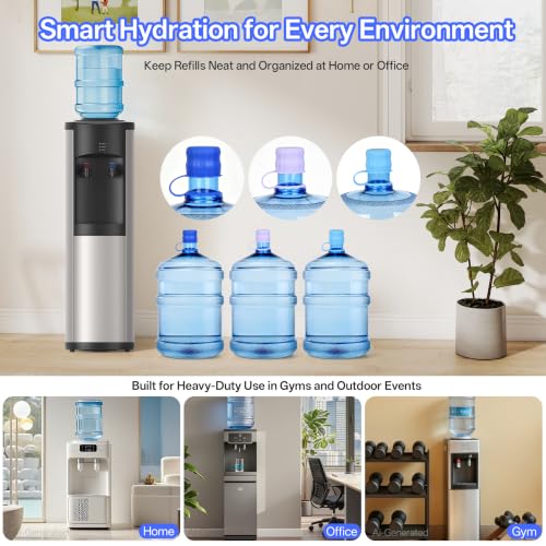 3 Pcs 5 Gallon Water Jug Cap with 1Pcs Water Jug Carrier