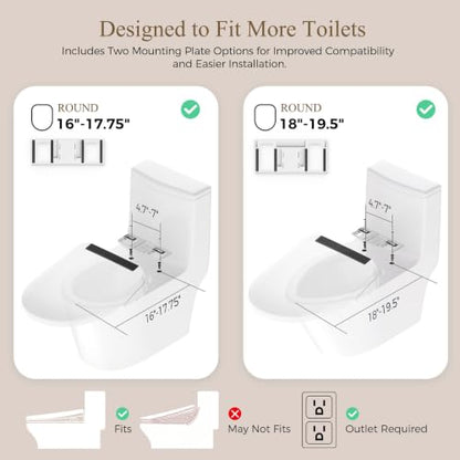 Electric Bidet Toilet Seat with Instant Warm Water