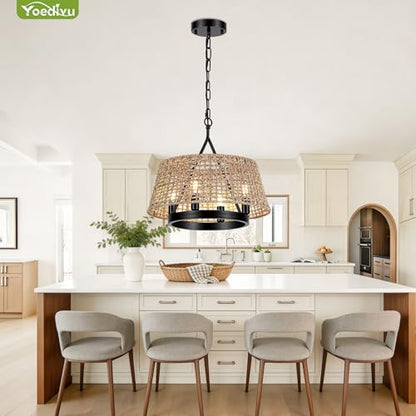 Rattan Chandelier