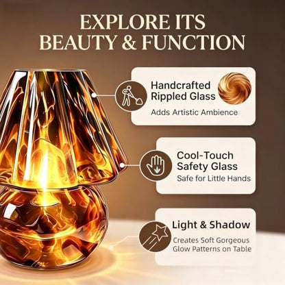 Glass Mushroom Lamp