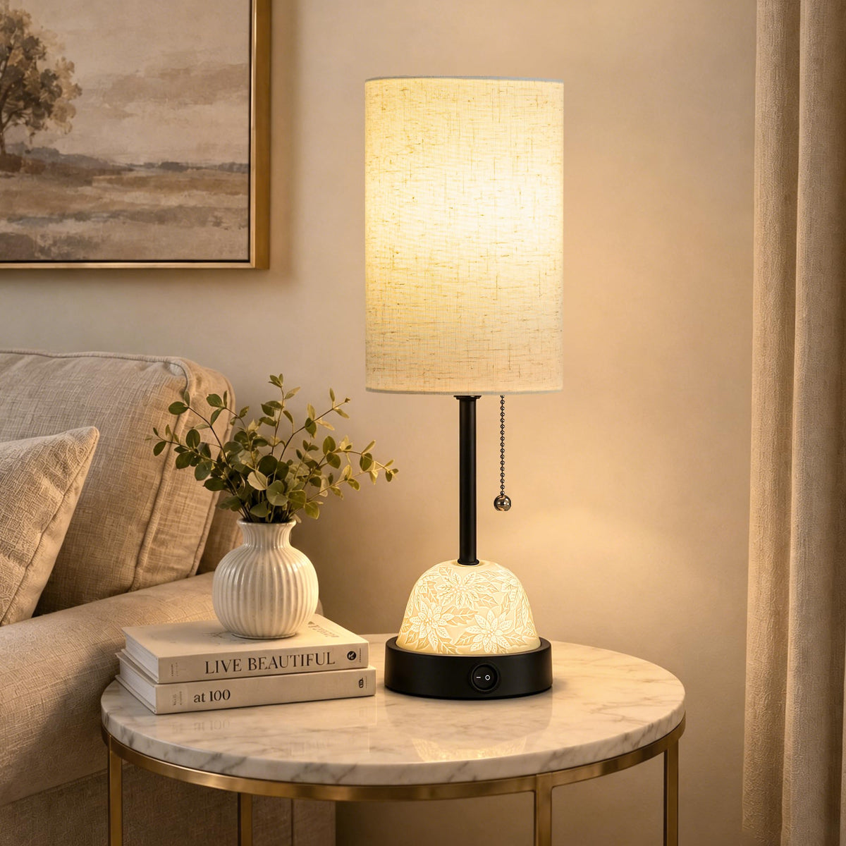 Table Lamp for Bedroom (Black)