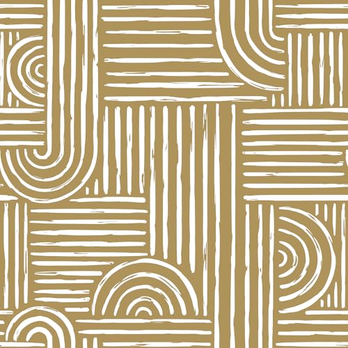Geometric Peel and Stick Wallpaper Modern Mid Century Geometric Abstract Wall Paper