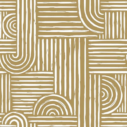Geometric Peel and Stick Wallpaper Modern Mid Century Geometric Abstract Wall Paper