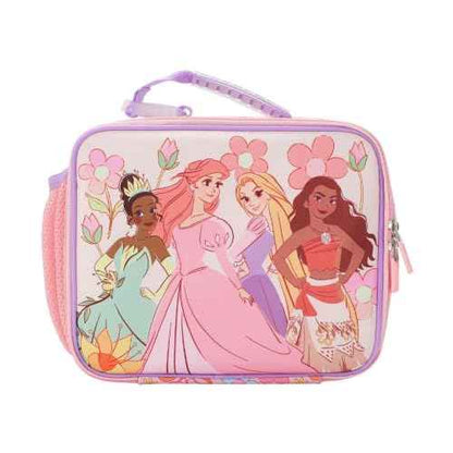 Disney Princess Characters On Floral Print 8" Lunch Kit (Disney Floral Pink)