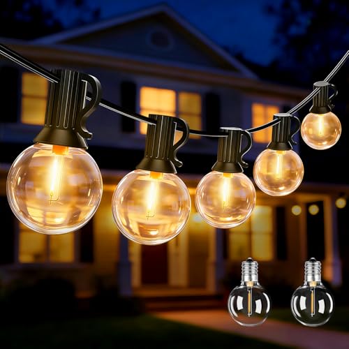 G40 String Lights Outdoor Plug in Patio Lights
