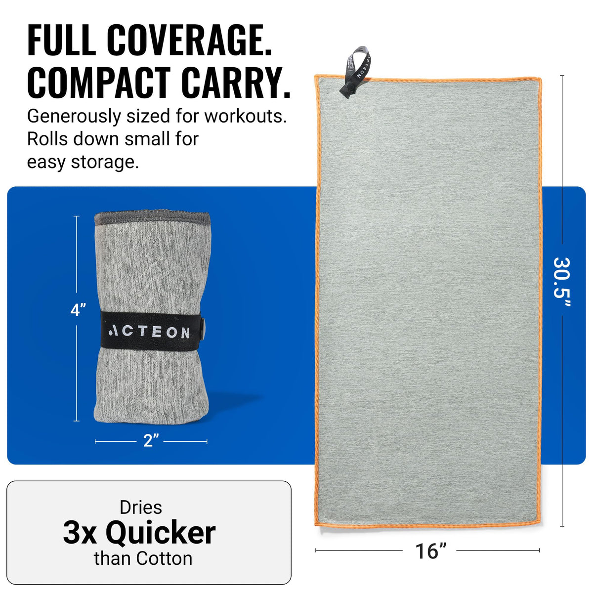 Gym Towels 5 Pack (Pack of 5 / Heather Grey)
