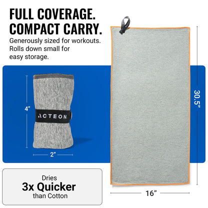 Gym Towels 5 Pack (Pack of 5 / Heather Grey)