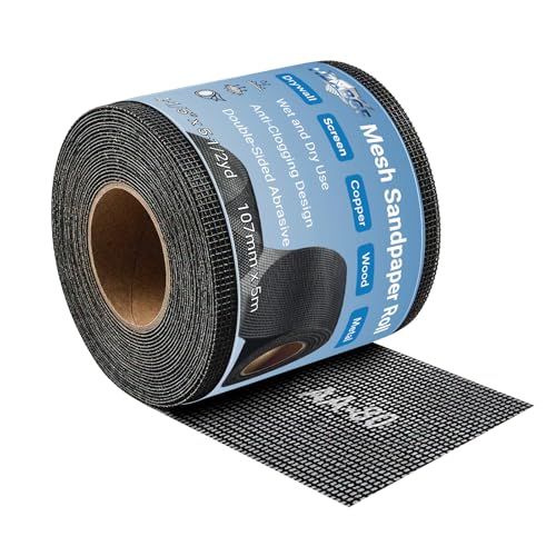 4-1/5 Inch Wide x 5.5 Yard Long Sanding Screen Mesh Roll