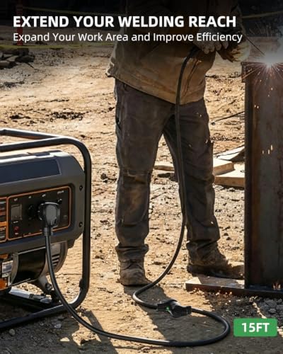 6 AWG 250V SOOW Welder Extension Cord