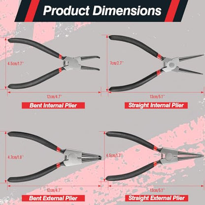 Snap Ring Pliers Set Cr