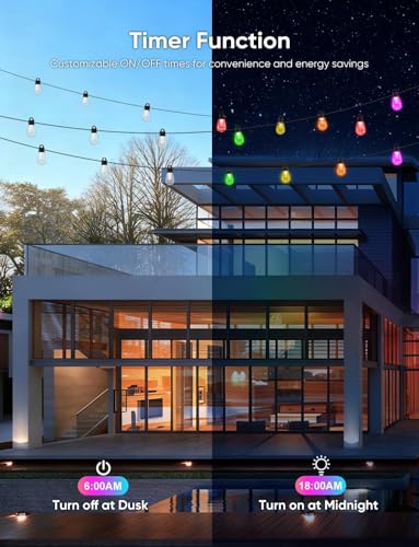 RGBW Smart Outdoor String Lights