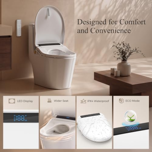 Electric Bidet Toilet Seat with Instant Warm Water