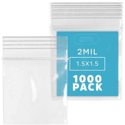1.5" x 1.5" Tiny Zip Bags (1.5" x 1.5")