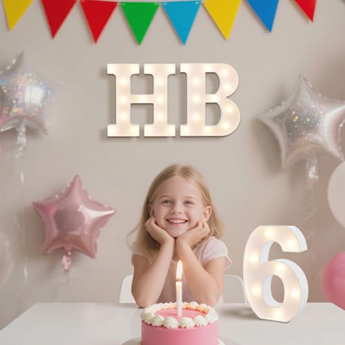 8.86 Inch Marquee Light Up Letters W for Party Decorations (Letter W / 8.86 in)