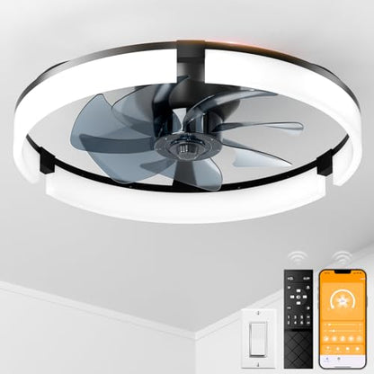 Low Profile Ceiling Fans with Lights and Remote