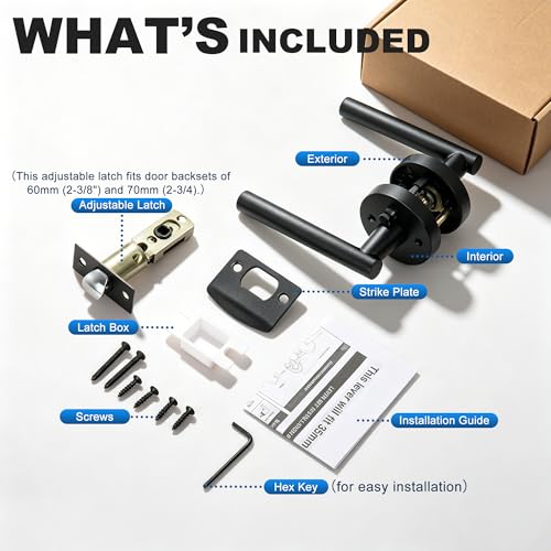 Privacy Door Handle with Lock