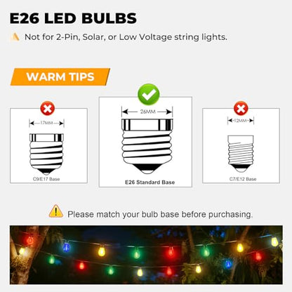 Outdoor String Light Bulbs