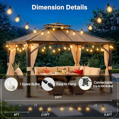 Outdoor String Lights with Remote
