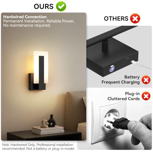 Modern LED Wall Sconces Set of 2