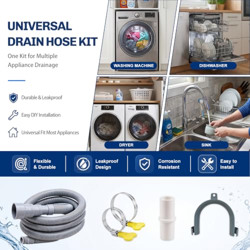 Washing Machine Drain Hose Extension Kit