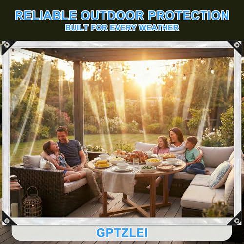 Tarp Heavy Duty 240GSM Transparent PVC Tarpaulin