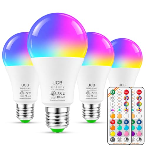 12W Led Light Bulbs with Remote 1200LM