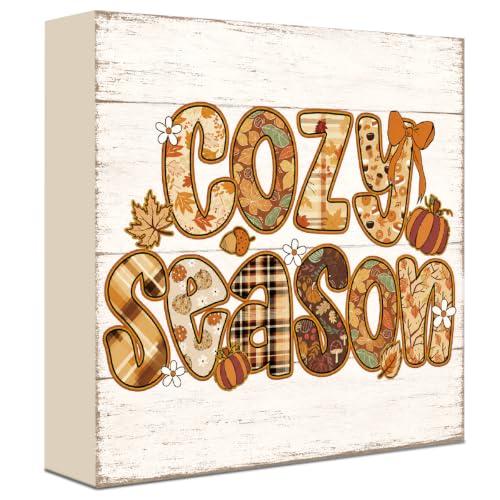 Fall Decorations for Home Wood Sign Fall Decor Shelf Decor