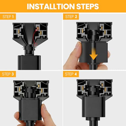 6-Light 5-Color Zoomable LED Track Lighting Kit with 6.6FT H Type Track Lighting Rail Black