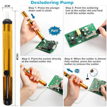 90W Digital Soldering Iron Kit