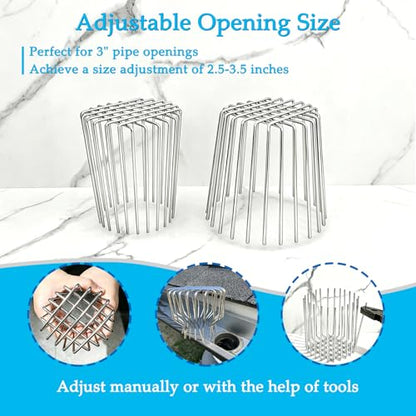 4 Pack Gutter Downspout Guard Stainless Steel