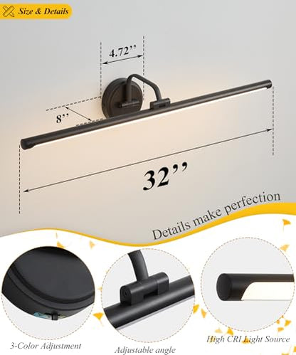 Hardwired Picture Light for Wall