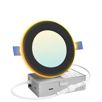 2 Pack 4 Inch LED Recessed Ceiling Light with Night Light