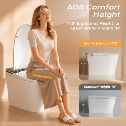Smart Toilet with Bidet Built