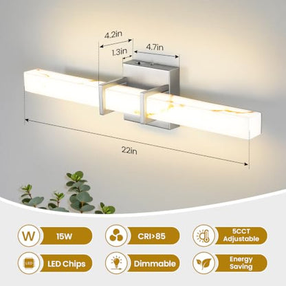 Modern Bathroom Vanity Light 22 inch (Nickel / 22 Inch)