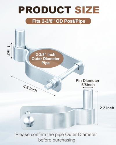 Chain Link Gate Male Hinges