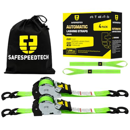 Retractable Straps 1" X10FT with 15" Soft Loops