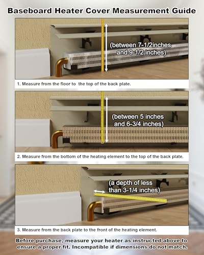 5ft and 6ft Baseboard Heater Covers